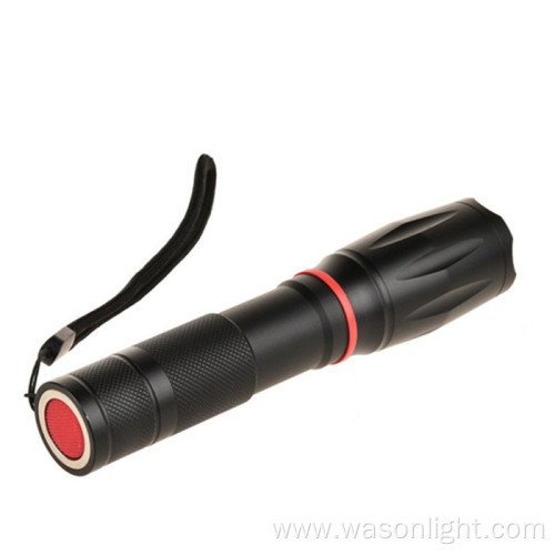 Military Adjustable Focus Side Cob Industrial Flashlight